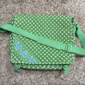 Vera Bradley Apple Green Messenger Bag